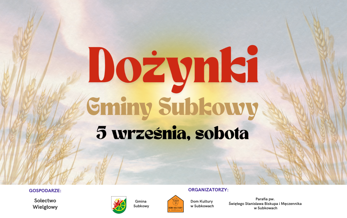Dożynki Gminy Subkowy 2026 