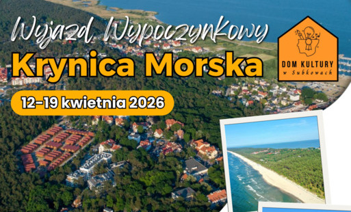 Wyjazd wypoczynkowy dla dorosłych - Krynica Morska